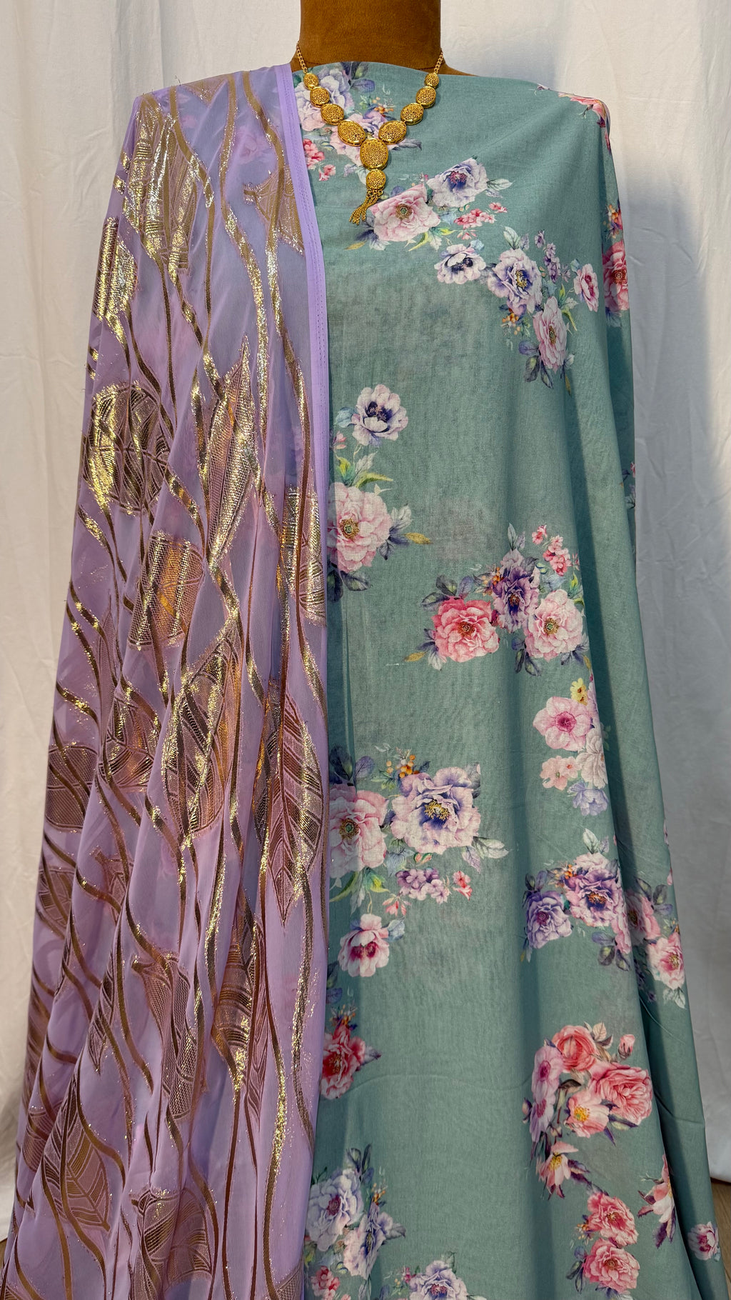 SKY BLUE & PURPLE FLORAL WIIL