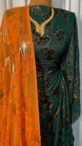 FARANSAWI - BOTTLE GREEN/ORANGE