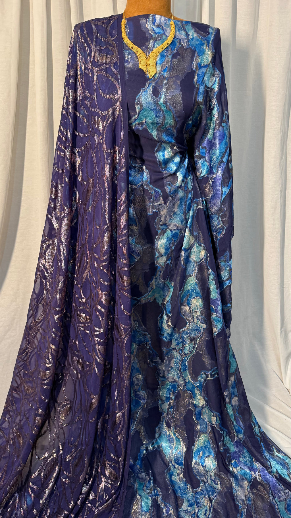FARANSAWI -NAVY BLUE / DEEP PURPLE