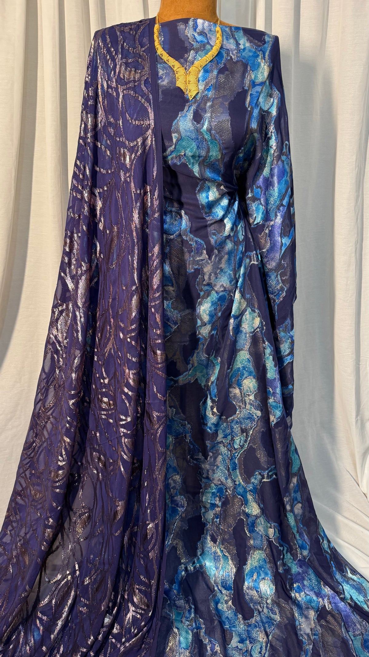 FARANSAWI -NAVY BLUE / DEEP PURPLE