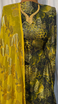 VISCOSE - LEOPARD PRINT YELLOW & BLACK